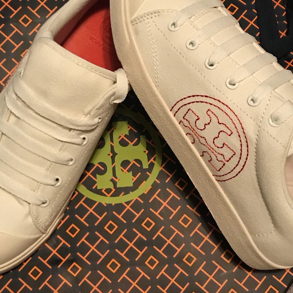tory burch canvas sneakers